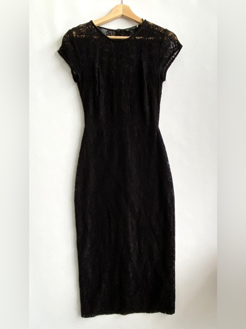 Zara Black Lace Midi Dress